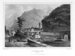 Stahlstich St. Maurice