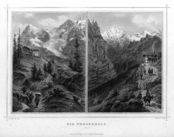 Stahlstich die Wengernalp